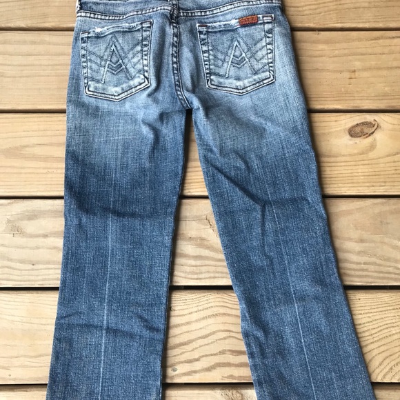 7 For All Mankind Cropped A Pocket Jeans 25 - Picture 4 of 4